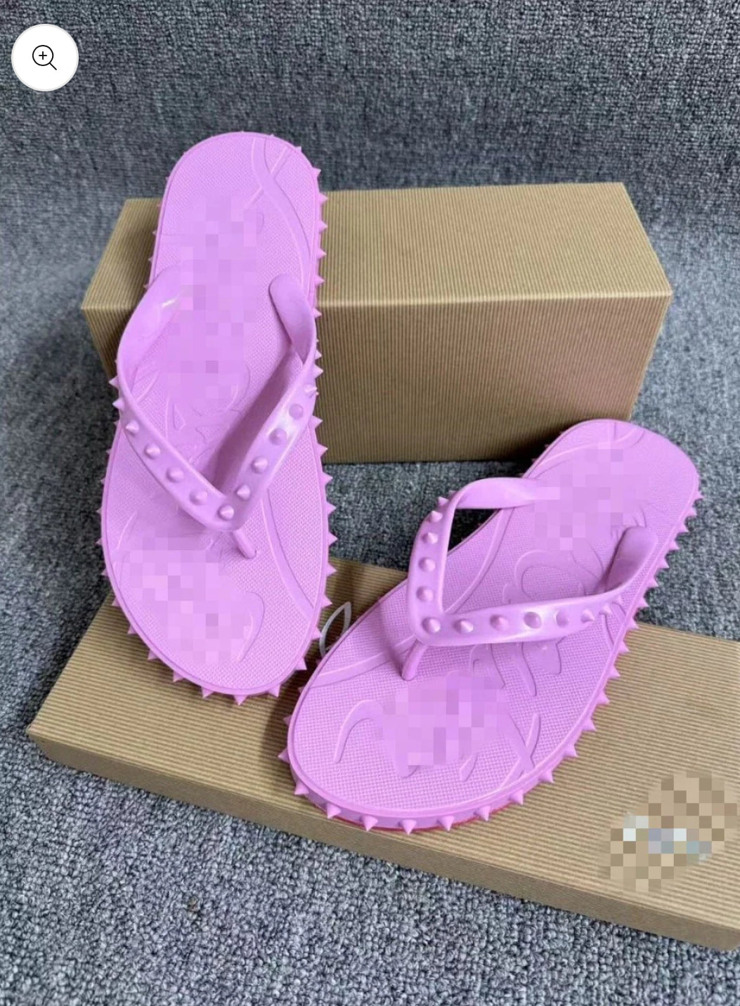 Pink flip flops