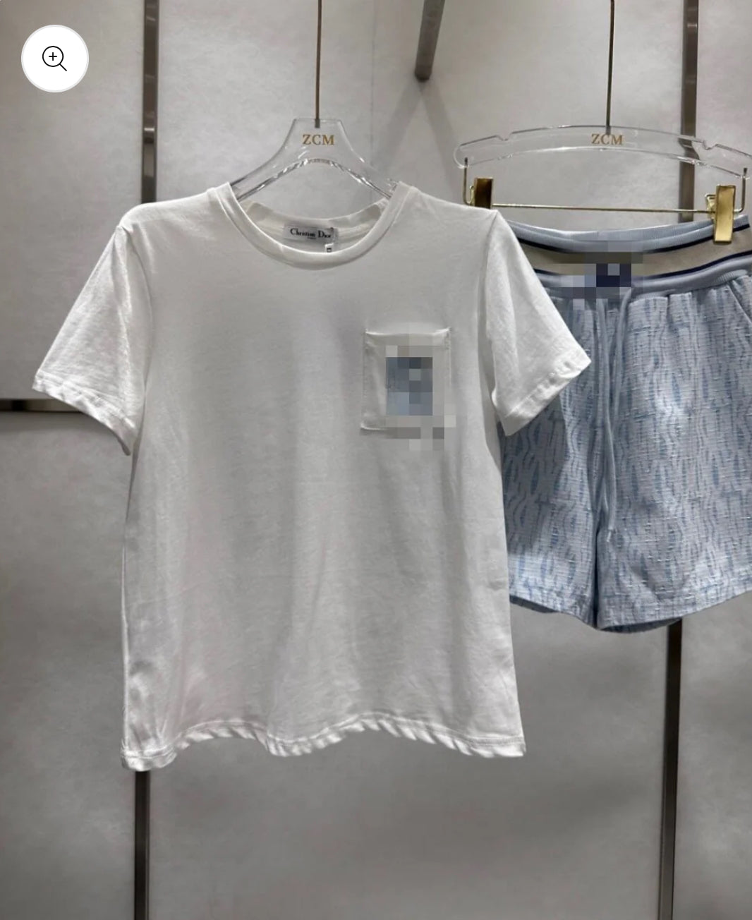 Blue short set