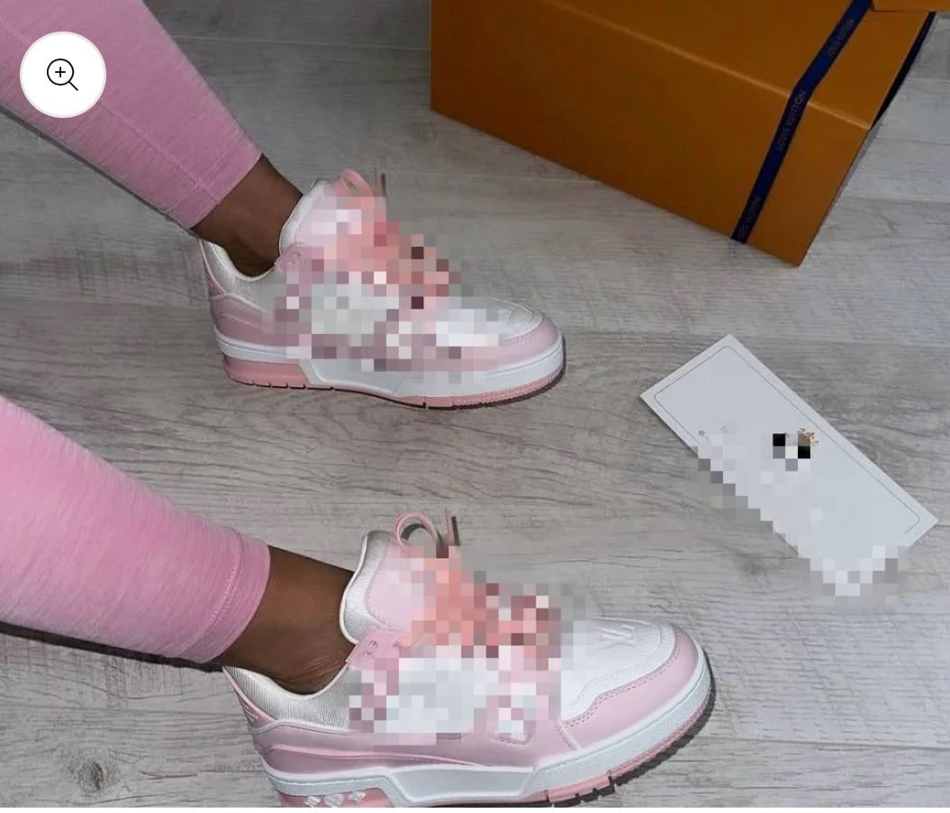 Pink trainers