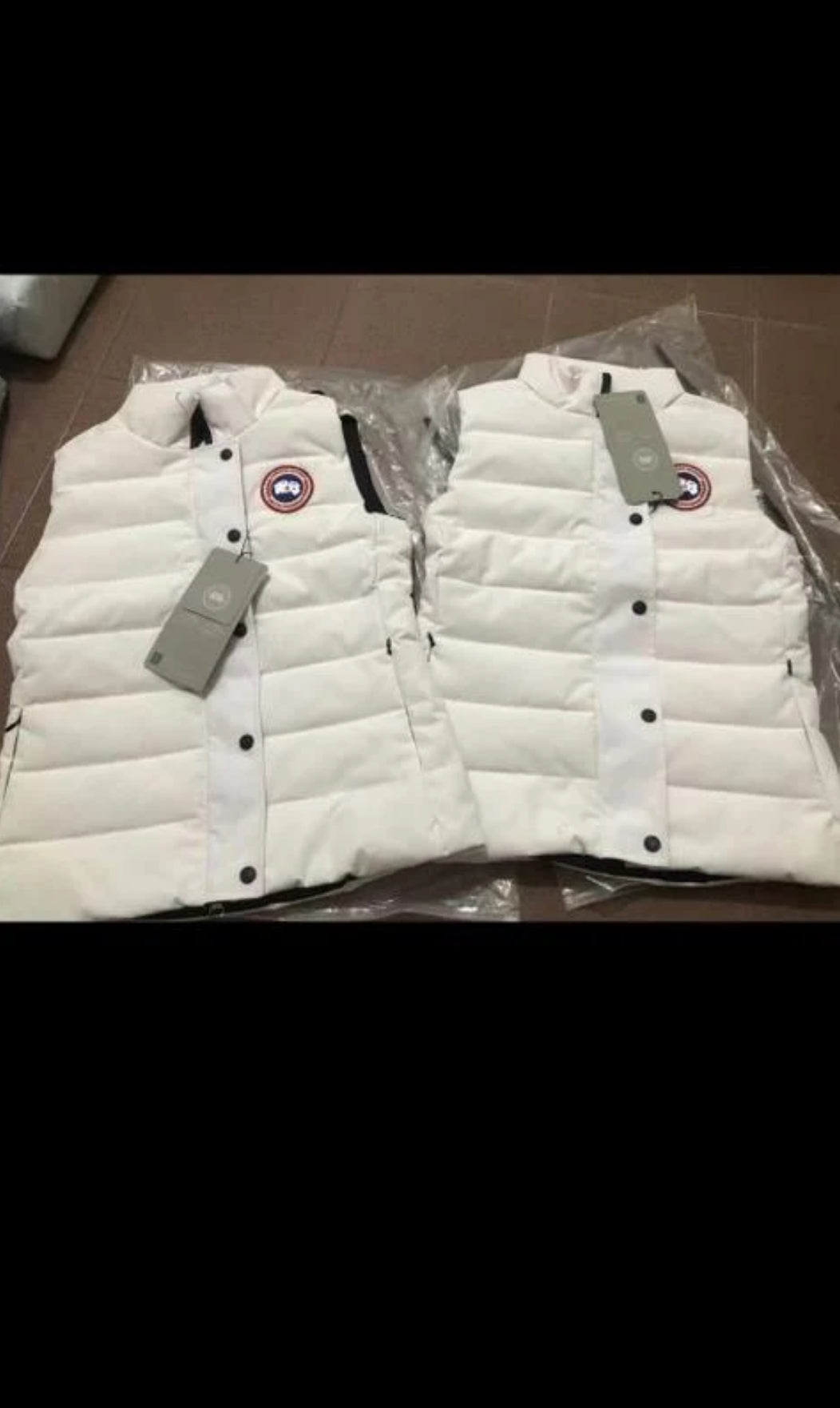 White gilet