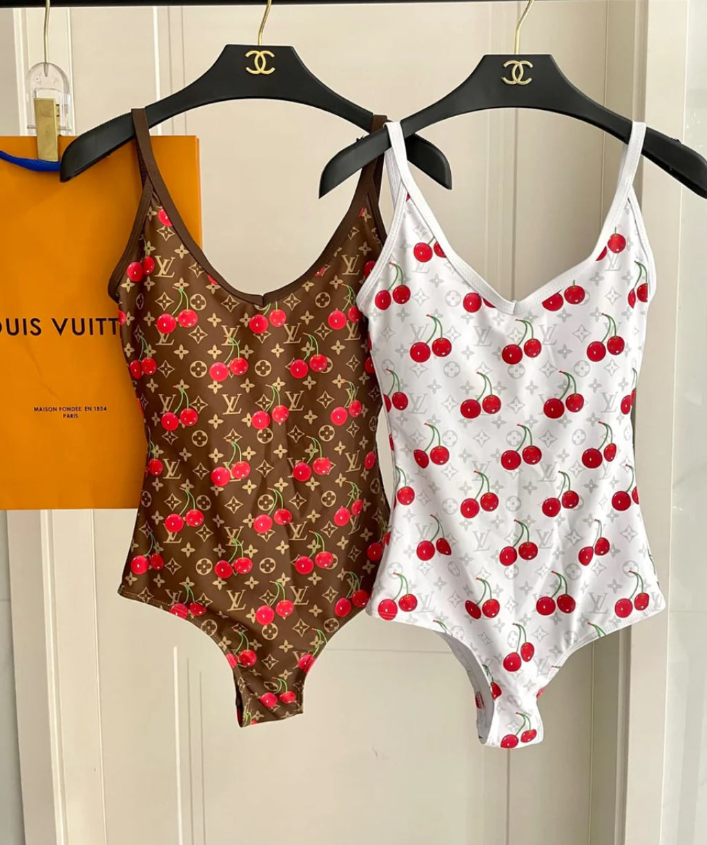 Cherry swimming costume