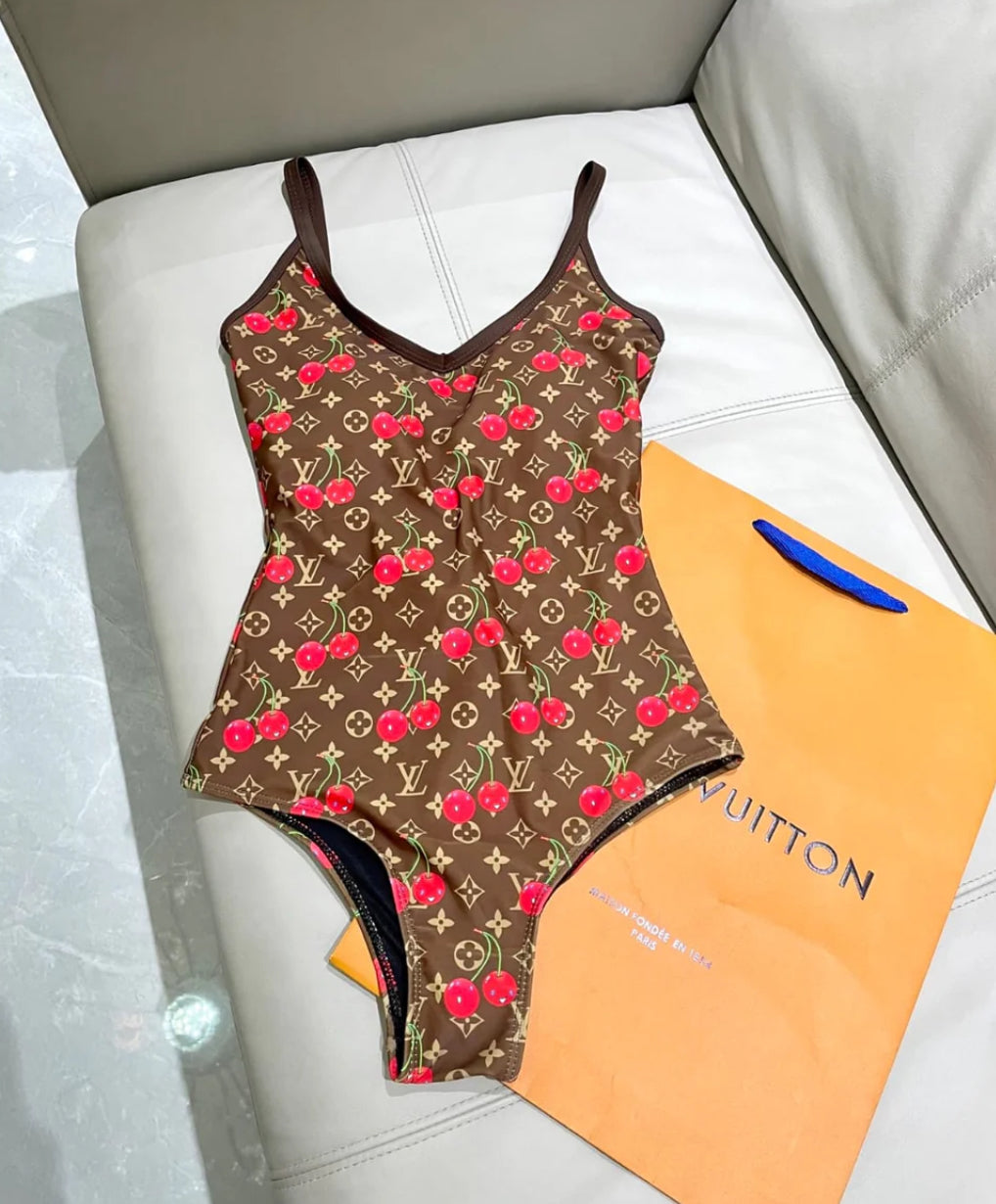 Cherry swimming costume