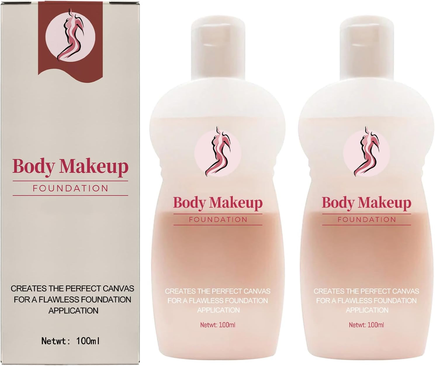 Tattoo Cover up Makeup Waterproof, Body Makeup Waterproof Foundation, Leg Makeup for Varicose Veins Waterproof, Leg Makeup Waterproof, for Tattoos Scars and Dark Spots (2Pcs)