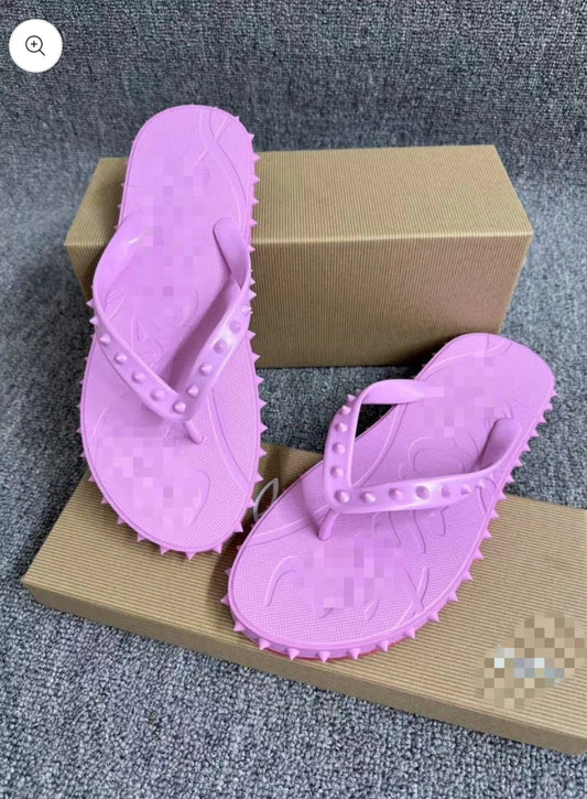 Pink flip flops
