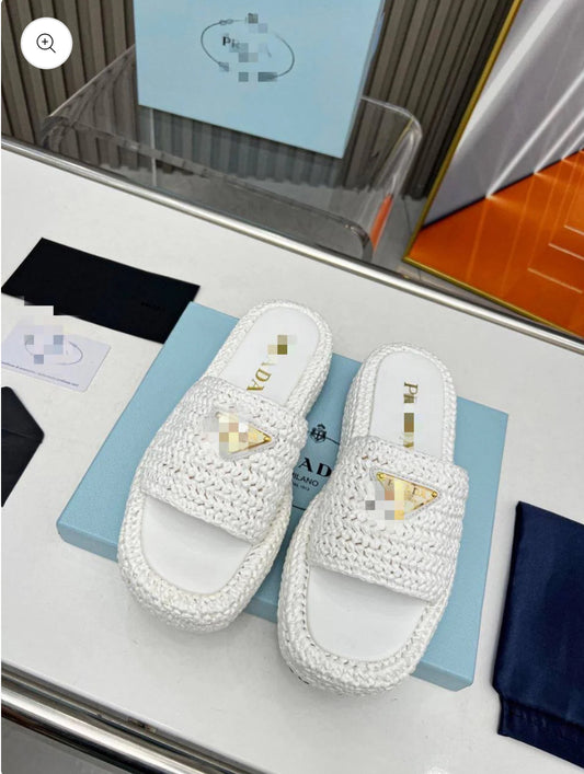 White sandals