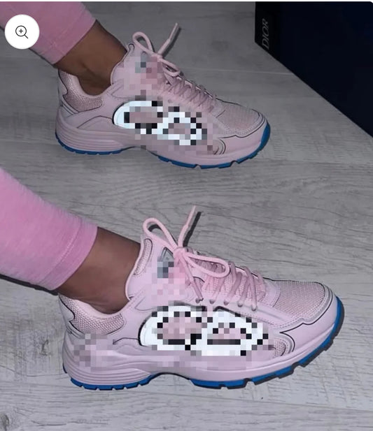 Pink trainers