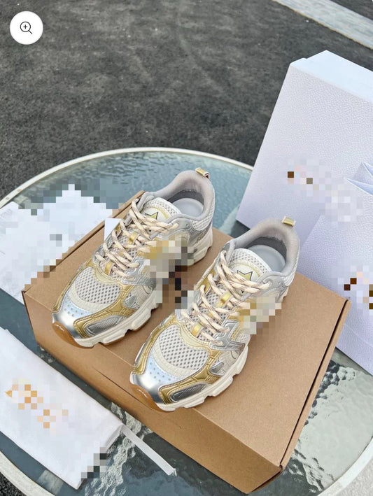 Gold trainers