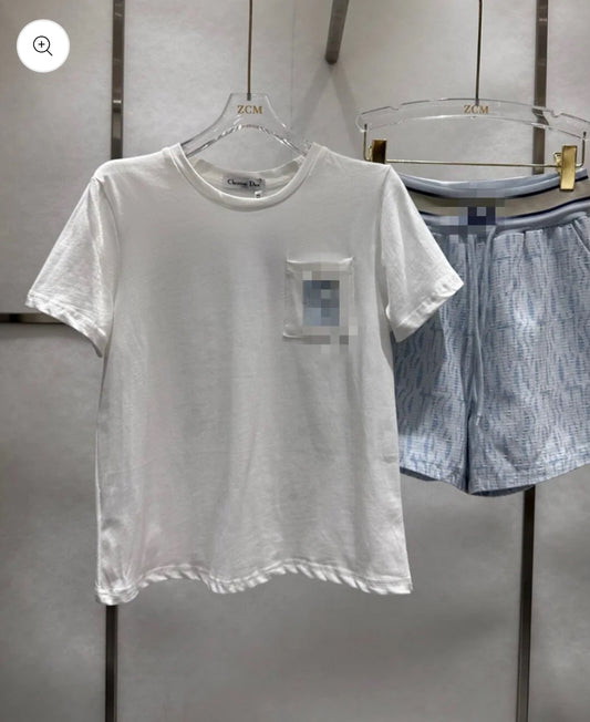 Blue short set