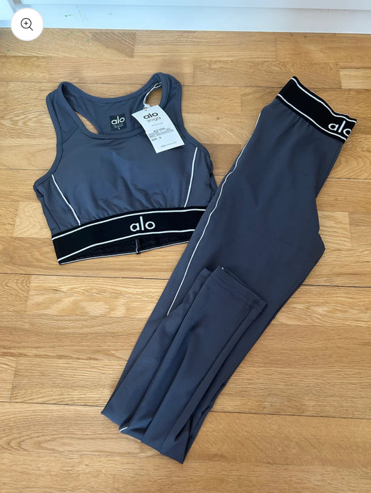 Grey gym set