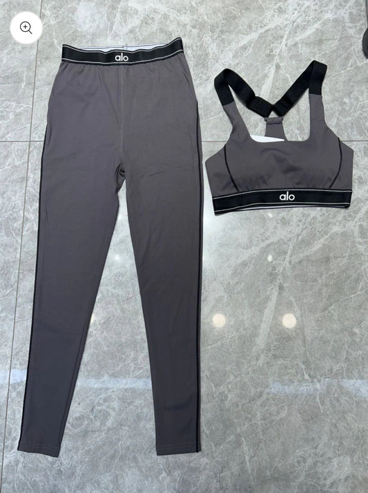Grey gym set